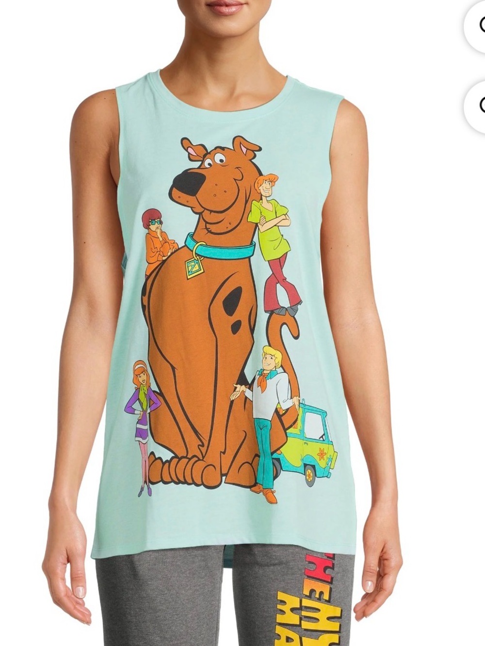 Scooby-Doo women’s Tank Top graphic of the whole mystery-solving gang size large
